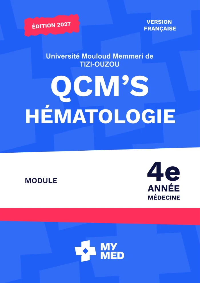 Qcm classé - Hématologie - 4e année médecine