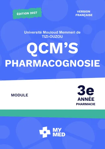 QCM classés – Pharmacognosie – 3e année de pharmacie