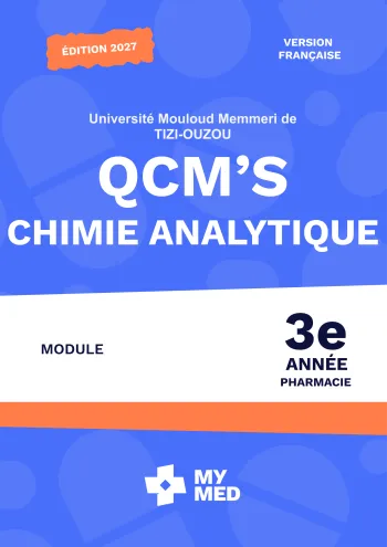 QCM classés – Chimie analytique – 3e année de pharmacie