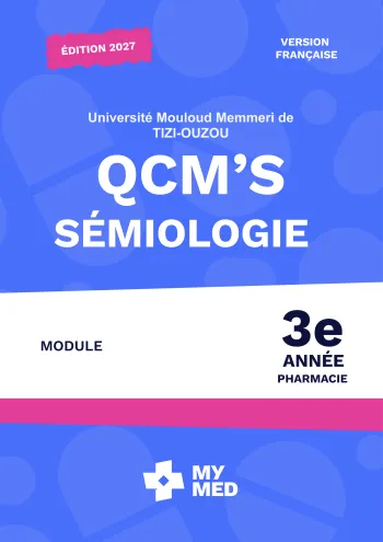 QCM classés – Sémiologie – 3e année de pharmacie