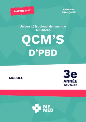 QCM classés – Pathologie bucco-dentaire – 3e année de médecine dentaire