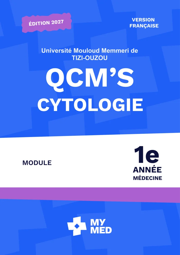 Qcms Classées - Cytologie - 1ère Année Médecine - Tizi Ouzou