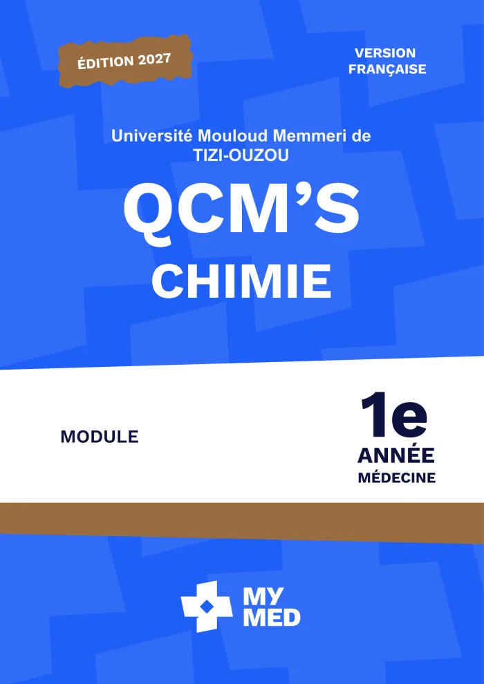 Qcms Classées - Chimie - 1ère Année Médecine - Tizi Ouzou