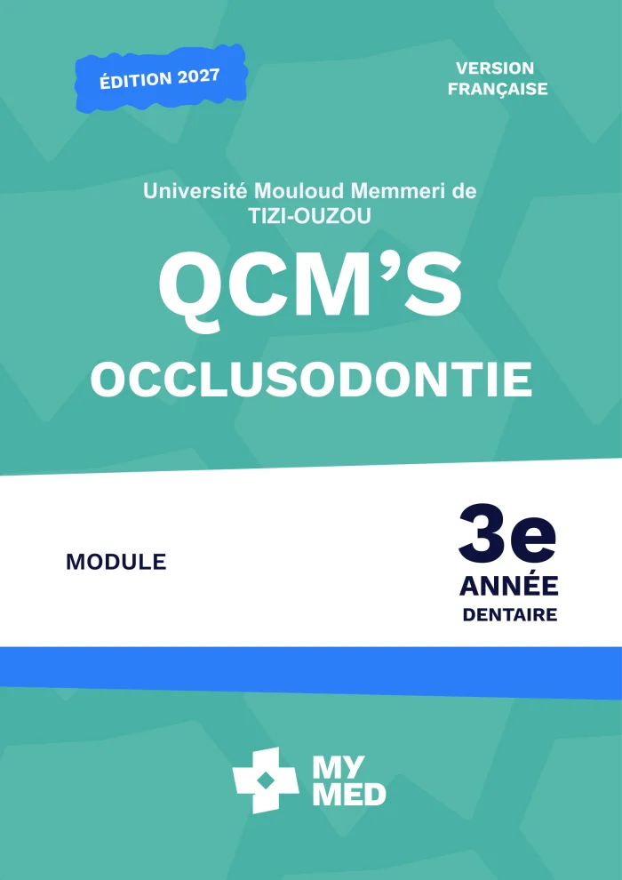 Qcm classée - occlusodontie - 3e année dentaire
