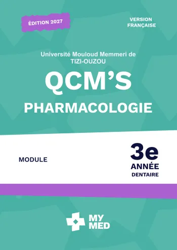 Qcm classé - Pharmacologie - 3e année dentaire